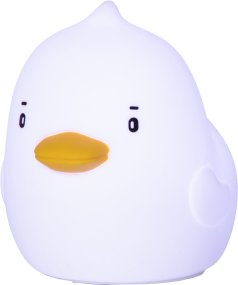 Duck Hvit barnelampe Fra Star Trading - Lampen har berøringsfunksjon, og med et lett trykk kan du dekke til, slå av eller bytte mellom forskjellige vakre farger.