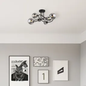 Riha 62cm Røykfarget plafond Fra Globo Lighting - Uppt&auml;ck Riha &ndash; en imponerande plafond som skapar en elegant atmosf&auml;r i ditt hem.