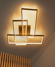 Lokero 65cm Svart plafond Fra Lucide - De opplyste, rektangulære rammene av høykvalitetsmateriale sprer et jevnt og behagelig lys som skaper en varm og innbydende atmosfære.