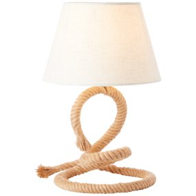 Sailor 40cm Natur bordlampe Fra Brilliant - Sailor bordlampe er en dekorativ lampe som passer perfekt på nattbordet eller som stemningsbelysning i stuen.