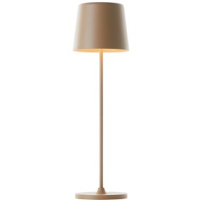 Kaami 37cm Matt cappuccino bærbar Fra Brilliant - Med sin h&oslash;ye IP44-klassifisering er den v&aelig;rbestandig, perfekt for b&aring;de utend&oslash;rs og innend&oslash;rs bruk.