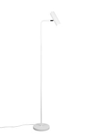 Marley Hvit gulvlampe Fra Trio Lighting - Den minimalistiske gulvlampen MARLEY med sine rene linjer og tidløse design setter lyset i fokus og skaper atmosfæriske aksenter.