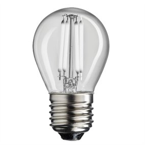 LED E27 kulepære 2W 2700K dimbar Gjennomsiktig Fra Unison - 