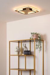 Andreas 40cm Matt gull/messing plafond Fra Lucide - Andreas er utstyrt med en integrert LED-lyskilde som gir et varmt hvitt lys.