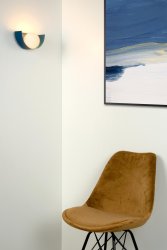 Benni 12cm Blå vegglampe Fra Lucide - Med Benni får du mer enn bare lys &ndash; du får en dekorativ detalj i hjemmet ditt.
