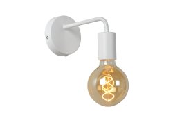 Scott 20cm Hvit vegglampe Fra Lucide - Spesielt hvis du kombinerer flere modeller på rad, kanskje for å gi hallen en ekstra atmosfære.