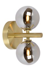 Tycho 22cm Matt gull/messing vegglampe Fra Lucide - For å skape den rette atmosfæren for enhver anledning, koble Tycho til en dimmer.