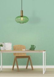 Maloto Ø30 Grønn Taklampe Fra Lucide - Med Maloto f&aring;r du en hengende lampe som ikke bare gir hjemmet atmosf&aelig;re og farge, men ogs&aring; et retropreg.