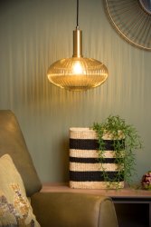 Maloto Ø30 Rav Taklampe Fra Lucide - Med Maloto får du en hengende lampe som ikke bare gir hjemmet atmosfære og farge, men også et retropreg.