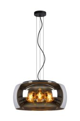 Olivia Ø50 Røykfarget Taklampe Fra Lucide - Din perfekte partner for en intim middag eller stemningsskaperen ved kjøkkenbenken &ndash; alt er mulig.