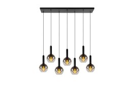 Marius 130cm Svart Taklampe Fra Lucide - Koble Marius til en dimmer og skap en innbydende atmosfære når som helst.