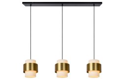 Firmin 110cm Matt gull/messing Taklampe Fra Lucide - Koble Firmin til en dimmer for å skape en koselig atmosfære til hver middag.