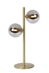Tycho 43cm Matt gull/messing bordlampe Fra Lucide - Tycho bordlampe skylder blant annet sitt retro-utseende til valget av materialer av høy kvalitet: høykvalitets stål og klart glass gir denne luksuriøse lampen formen.