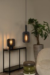 Rafal 30cm Grå bordlampe Fra Lucide - Rafal er mer enn bare en lyskilde &ndash; det er en fascinerende interiørdetalj som gir karakter til stuen eller soverommet.