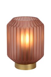 Sueno 17cm Rosa bordlampe Fra Lucide - Med en bredde på På i underkant av 13 centimeter tar Sueno akkurat passe mye plass på; vindusruten.