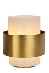 Firmin 24cm Matt gull/messing bordlampe Fra Lucide - Du kan enkelt slå Firmin på og av med strømbryteren på; ledningen.