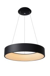Talowe Led Ø60 Svart Taklampe Fra Lucide - Det sirkulære lyselementet er utstyrt med en integrert LED-lyskilde som enkelt kan kobles til en ekstern dimmer om du ønsker det.