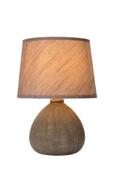 Ramzi 26cm Brun bordlampe Fra Lucide - Du kan enkelt treffe&aring; på og ved Ramzi med en effektbryter på; ledningen.