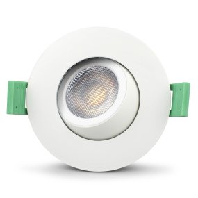 Sanna 230V 3000-4000K Hvit Fra Llitt - Denne spotlighten har en lysstyrke p&aring; litt over 520 lumen og en justerbar fargetemperatur p&aring; 3000K/4000K.