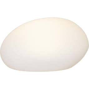 Globy 13cm Hvit solcellelampe Fra Star Trading - Den lyser opp i m&oslash;rket med sin varmhvite gl&oslash;d og skaper en koselig atmosf&aelig;re.