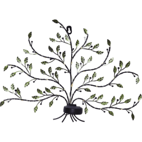 Tree of life Grønn solcellelampe Fra Star Trading - De tynne, s&oslash;lvfargede ledningene med sm&aring; LED-"duggdr&aring;per" er viklet rundt grenene og lyser opp med en myk, varm hvit gl&oslash;d n&aring;r m&oslash;rket faller p&aring;.