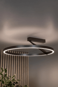 Applause Ø60 Grå plafond Fra Lucide - Den integrerte LED-stripen avgir et kraftig og jevnt lys, perfekt for alt fra kjøkken og stuer til arbeidsområder.