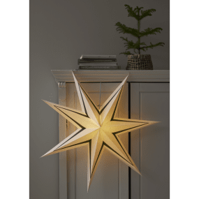 Stripe Ø77 Hvit/grønn Fra Star Trading - Pynt til advent, og den vil gi en herlig julestemning.