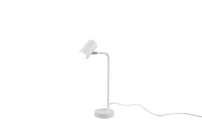 Marley 45cm Hvit skrivebordslampe Fra Trio Lighting - Lampehodet er justerbart og kan rettes både opp og ned, noe som gjør det perfekt som leselampe på; skrivebordet eller som aksentbelysning på en byr&aring;.