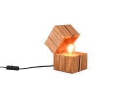 Treasure 16cm Natur bordlampe Fra Trio Lighting - Lyset kan også&aring; slås enkelt av og på med en ledningsbryter.