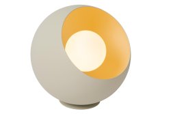 Doredos 20cm Krem bordlampe Fra Lucide - Denne sf&aelig;riske bordlampen er laget av st&aring;l av h&oslash;y kvalitet og fungerer best med en opal lyskilde som avgir en varm hvit gl&oslash;d, som f&aring;r Doredos til &aring; skinne p&aring; sitt sterkeste.