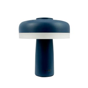 Porter 16cm Indigo bærbar Fra Dyberg Larsen - Porter LED oppladbar bordlampe er en moderne og funksjonell lampe med unikt design hvor lyset kommer fra kanten, som gir et behagelig og jevnt lys.
