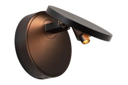 Ufor Ø12 Svart vegglampe Fra Lucide - Den dekorative lampeskjermen demper det direkte lyset litt, og med ber&oslash;ringsdimmeren p&aring;; nedre del av lampen, kan du enkelt justere fargetemperaturen etter eget &oslash;nske.