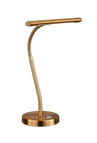 Curtis 42cm Antikk messing skrivebordslampe Fra Trio Lighting - 