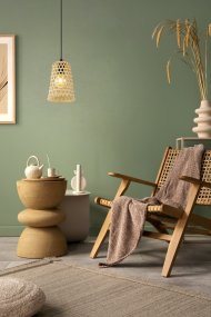 Claverdon Ø18 Tre Taklampe Fra Eglo - Den dekorative skjermen skaper et vakkert lysm&oslash;nster n&aring;r lampen er p&aring; og bidrar til en varm atmosf&aelig;re i rommet.