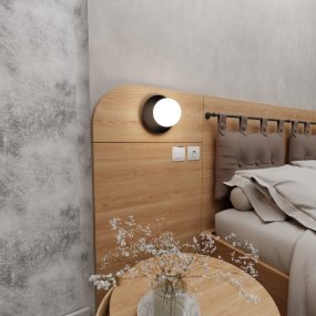 Minerva Ø15 Svart vegglampe Fra Emibig Lighting - Minerva vegglampe er en allsidig og dekorativ interiørdetalj.