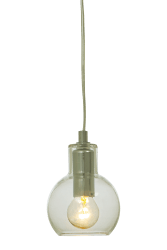 Leah Ø10 Krom vinduslampe Fra Aneta Lighting - Den gjennomsiktige glassskjermen gir et klart og vakkert lys, mens kromdetaljene skaper en moderne kontrast.