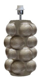 Bubbles 47cm Grå lampefot Fra Hallbergs - Bubbles er en moderne keramisk lampesokkel.