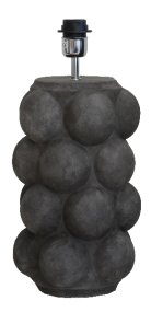 Bubbles 47cm Grå lampefot Fra Hallbergs - Det sprudlende designet har en gr&aring; farge og imiterer betong.