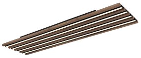 Hayden 120cm Tre plafond Fra Globo Lighting - Den rektangul&auml;ra plafonden Hayden &ouml;vertalar med sin moderna akustikpanel-look och bidrar med en h&auml;rlig ljusspridning i rummet.