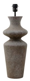 Belladonna 60cm Grå lampefot Fra Hallbergs - Denna dekorativa lampfot i keramik har en mjukt formad silhuett som ger ett elegant och organiskt uttryck.