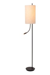 Magic 2 Svart gulvlampe Fra Lucide - I tillegg til den elegante lampeskjermen har Magic også; en fleksibel lysarm med en kompakt, justerbar spotlight som retter lyset akkurat dit du vil ha det.