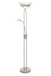 Cannes Stål gulvlampe Fra Aneta Lighting - Lyset reguleres med to dimmere i behagelig høyde.