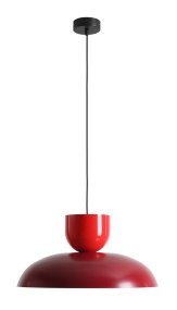Ella Ø47 RØD Taklampe Fra Artera - Med sine vakre farger i knallrødt og burgunder blir den et lekent og stilig element i interiøret.
