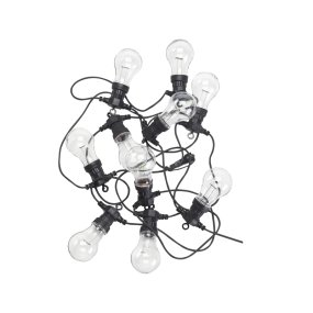 Garden Koblebar 10m Svart Fra Pixie Design - I tillegg til det er det en innebygd 5-trinns dimmer p&aring; transformatoren og en timer.