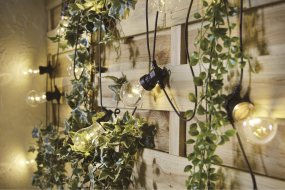 Garden Koblebar 10m Svart Fra Pixie Design - I tillegg til det er det en innebygd 5-trinns dimmer p&aring; transformatoren og en timer.