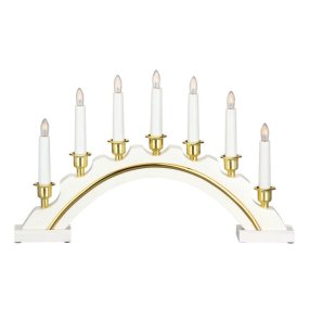 Celine Hvit Fra Markslöjd - Celine Advent lysestake Hvit er en tidl&oslash;s og elegant lysestake til advent.
