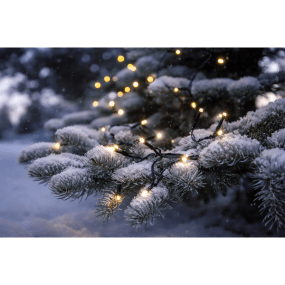 Lysslynge Akku 10m Svart Fra Star Trading - Den er utstyrt med en praktisk timerfunksjon som lyser i 6 timer og er av i 18 timer for &aring; spare batteri.