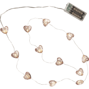 Lysslynge Valentine Rosa Fra Star Trading - Leveres med 30 cm ekstra kabel til batteriboksen.