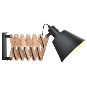 Vintage Ø18 Svart vegglampe Fra Halo Design - Vintage er et statement for de av dere som leter etter unike og tidløse detaljer til hjemmet ditt &ndash; en lampe som både fanger blikket og oppfyller et praktisk formål.