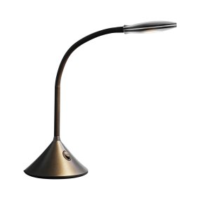 Fix 35cm Svart skrivebordslampe Fra Halo Design - Strømbryter er plassert på lampefoten for enkel håndtering.